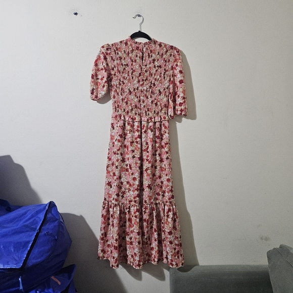 Nanette Lepore Smocked Tiered Dress - Picture 9 of 10